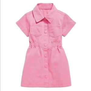 Pink Denim Kids Dress